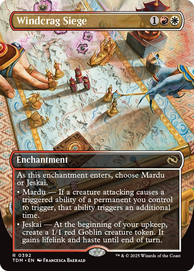 Image of Windcrag Siege (Borderless) [Tarkir: Dragonstorm]
