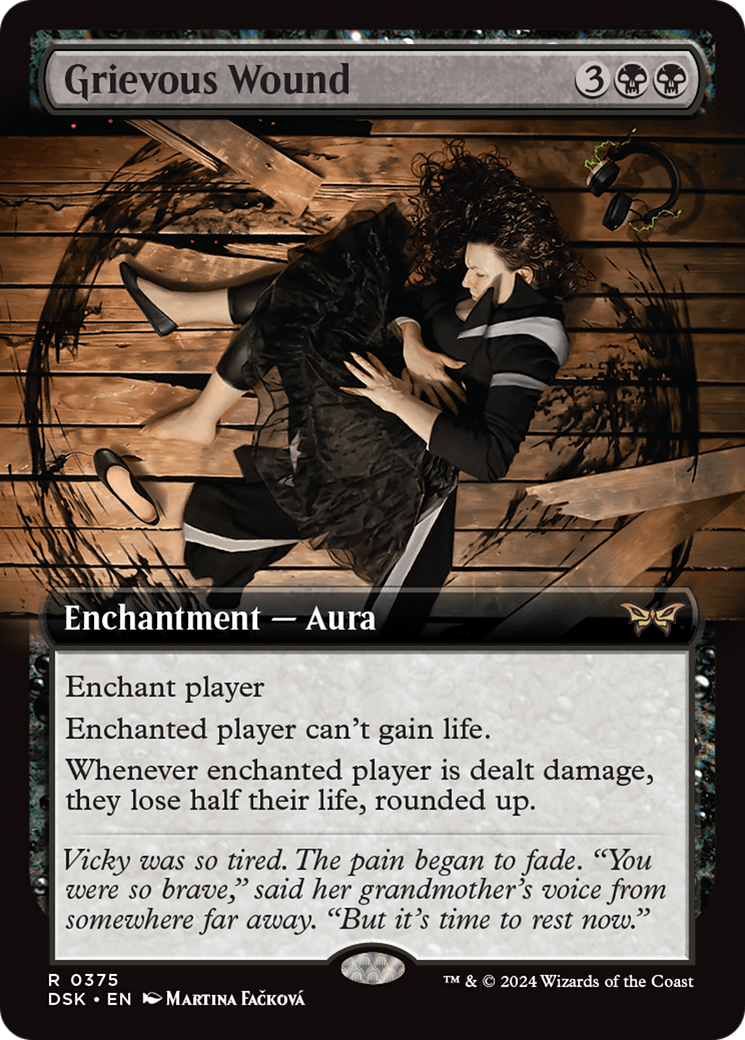 Image of Grievous Wound (Extended Art) [Duskmourn: House of Horror]