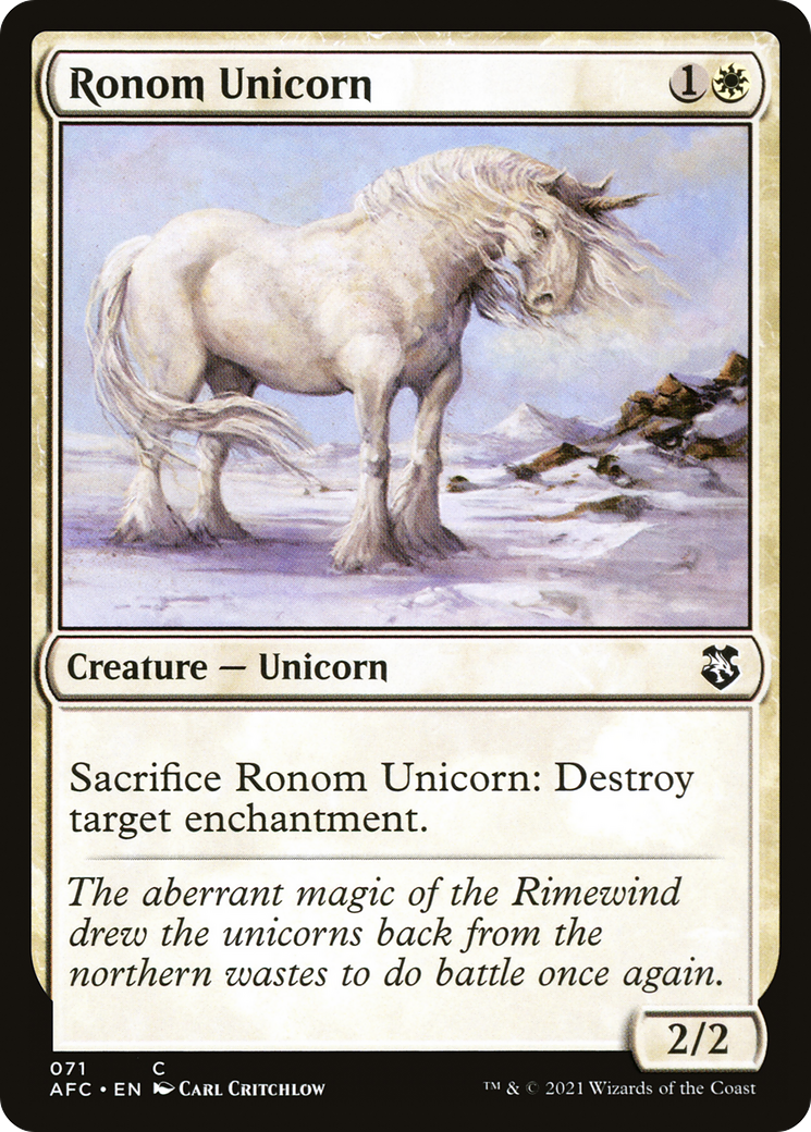 Image of Ronom Unicorn [Dungeons & Dragons: Adventures in the Forgotten Realms Commander]