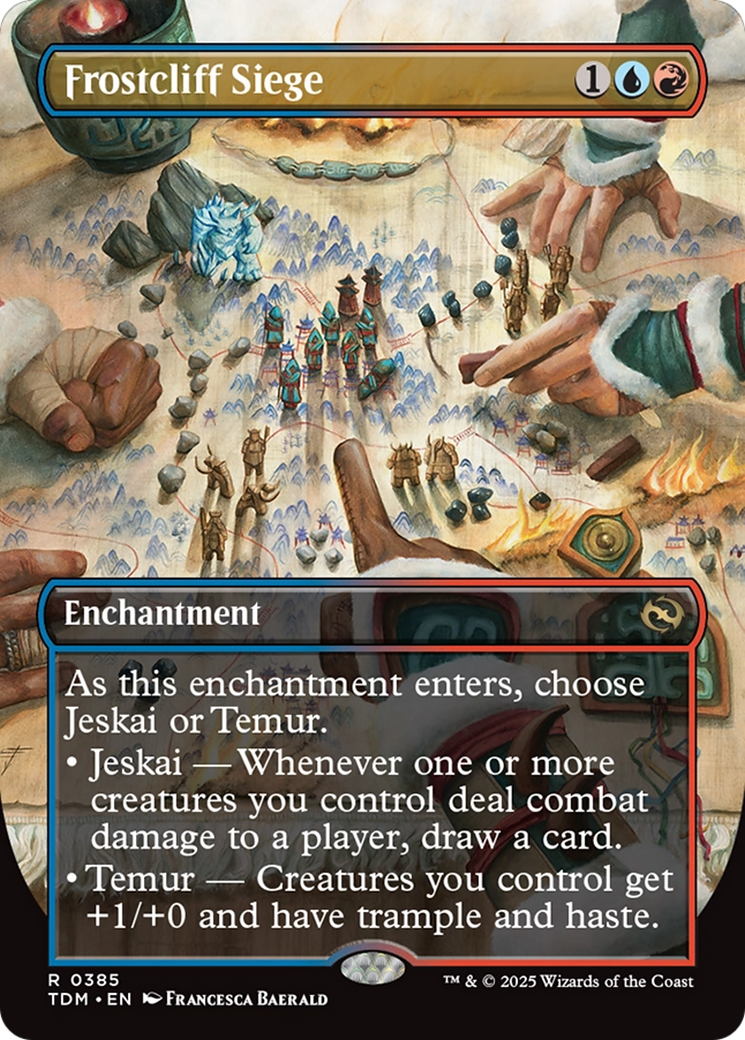 Image of Frostcliff Siege (Borderless) [Tarkir: Dragonstorm]
