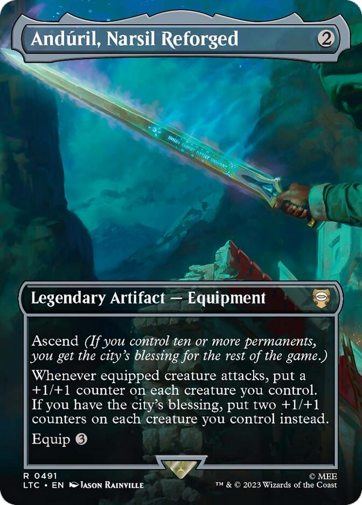 Image of Anduril, Narsil Reforged (Borderless) [The Lord of the Rings: Tales of Middle-Earth Commander]