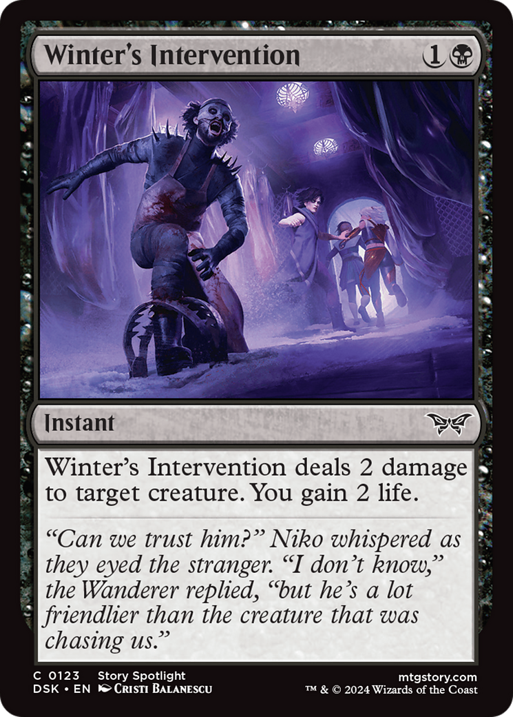 Image of Winter's Intervention [Duskmourn: House of Horror]