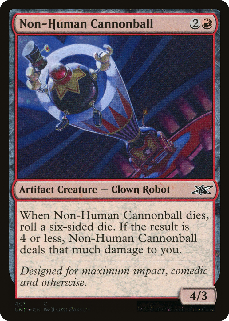 Image of Non-Human Cannonball (Galaxy Foil) [Unfinity]