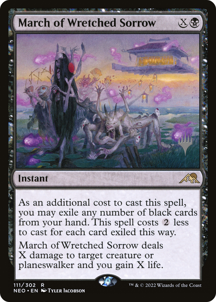 Image of March of Wretched Sorrow (Promo Pack) [Kamigawa: Neon Dynasty Promos]