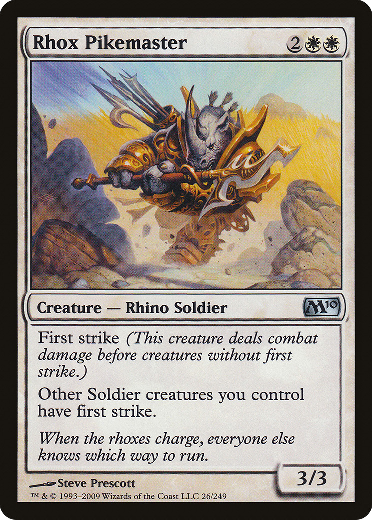 Image of Rhox Pikemaster [Magic 2010]
