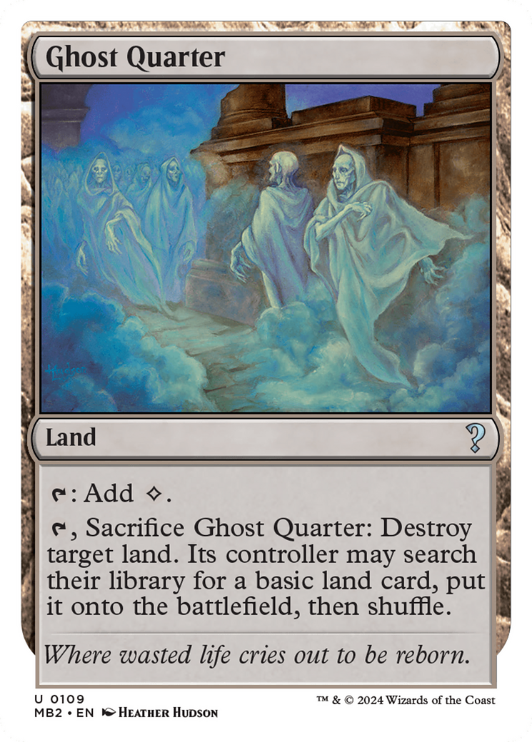 Image of Ghost Quarter (White Border) [Mystery Booster 2]