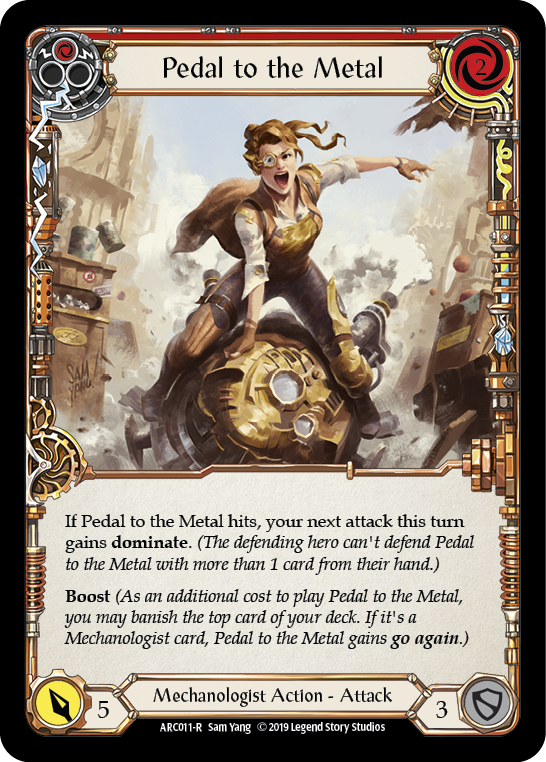 Image of Pedal to the Metal (Red) [ARC011-R] (Arcane Rising)  1st Edition Normal