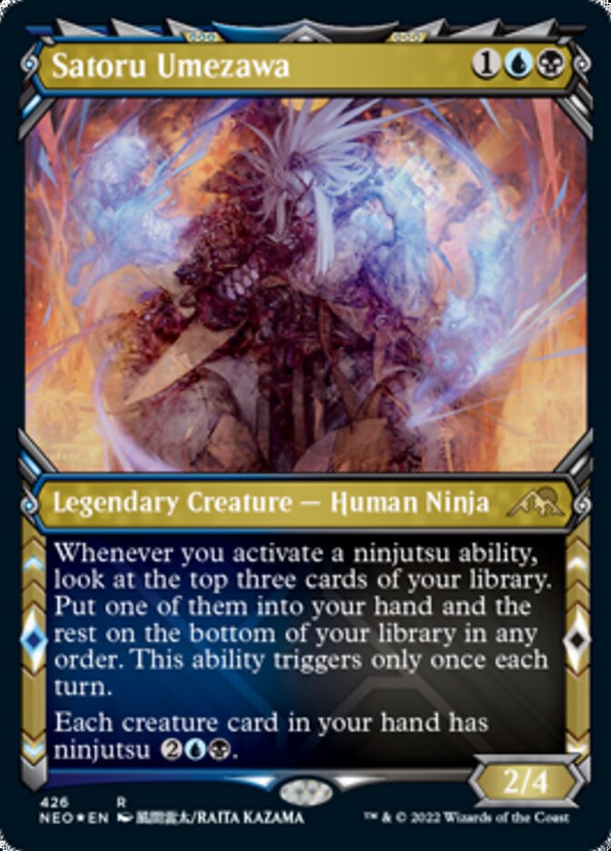 Image of Satoru Umezawa (Showcase) (Foil Etched) [Kamigawa: Neon Dynasty]