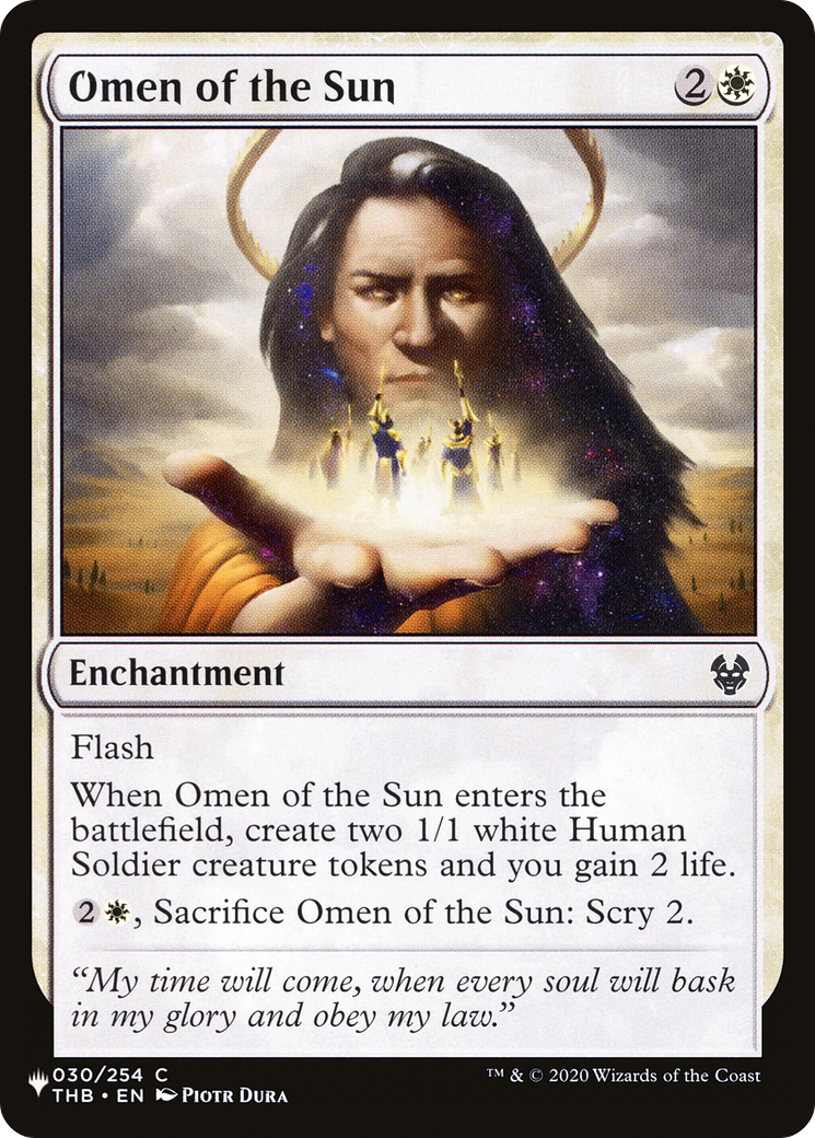 Image of Omen of the Sun [The List]
