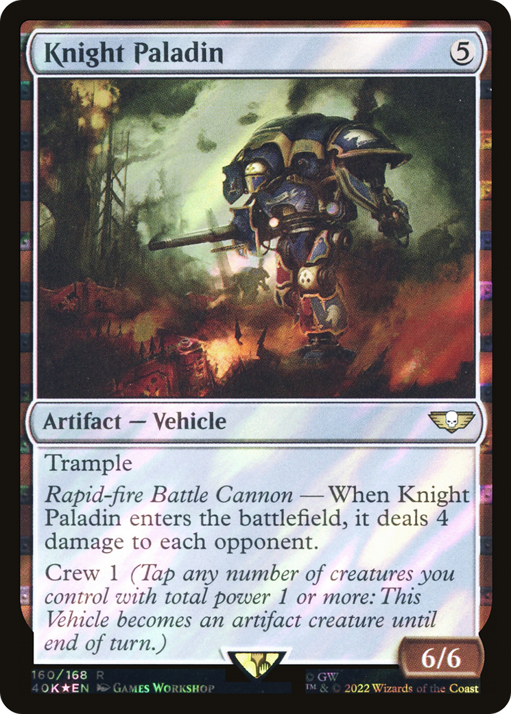 Image of Knight Paladin (Surge Foil) [Warhammer 40,000]
