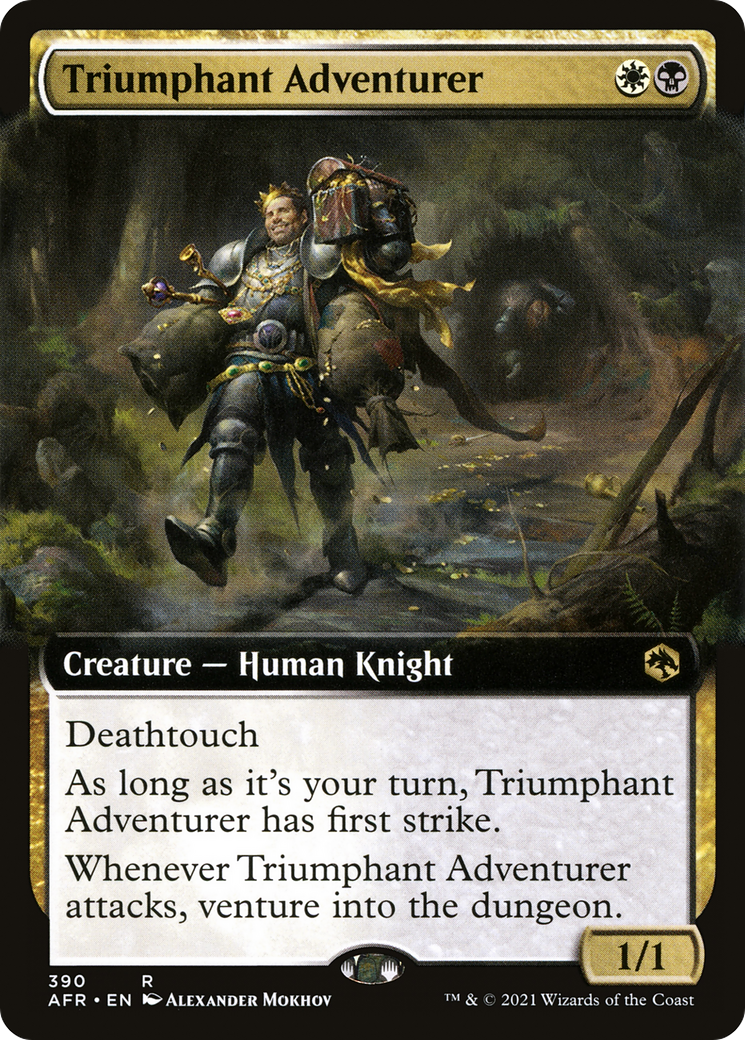 Image of Triumphant Adventurer (Extended Art) [Dungeons & Dragons: Adventures in the Forgotten Realms]