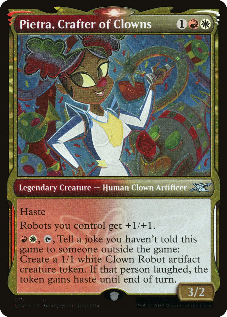 Image of Pietra, Crafter of Clowns (Showcase) (Galaxy Foil) [Unfinity]