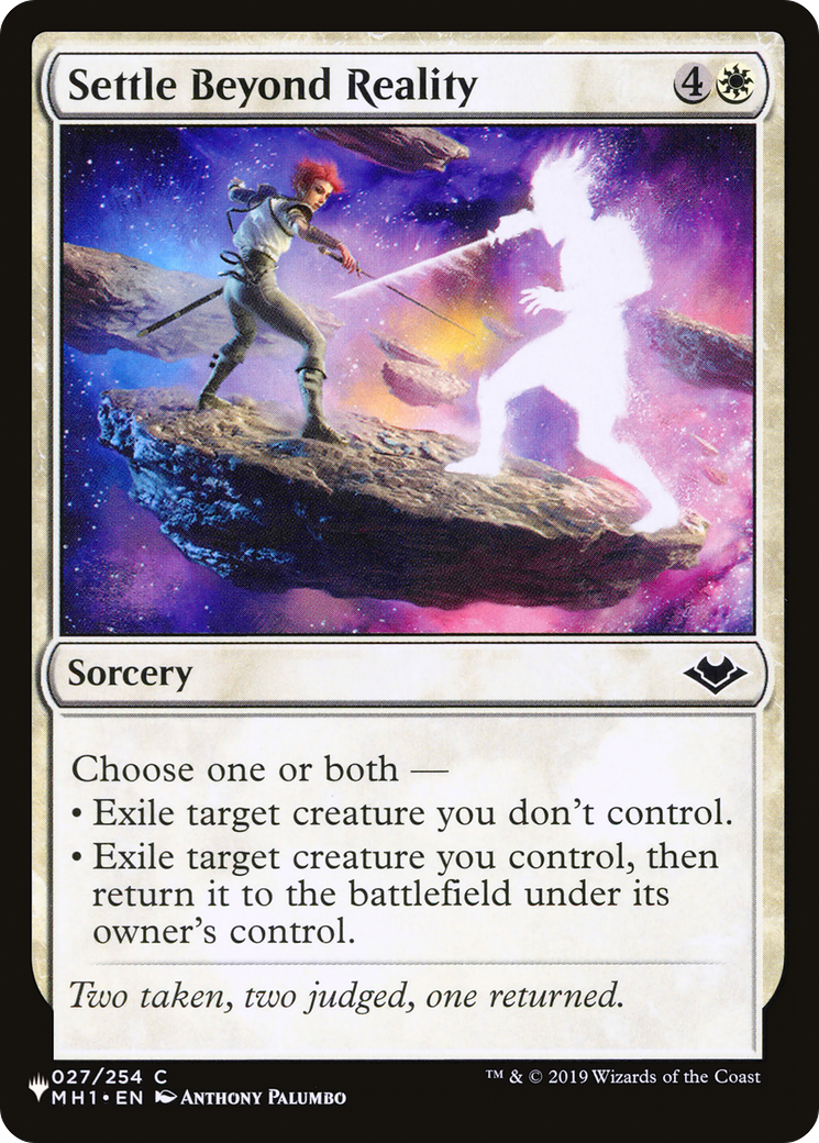 Image of Settle Beyond Reality [The List]