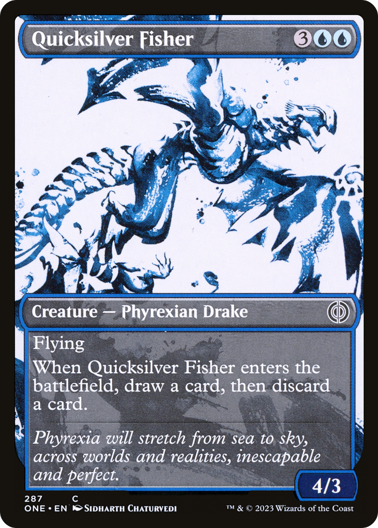 Image of Quicksilver Fisher (Showcase Ichor) [Phyrexia: All Will Be One]