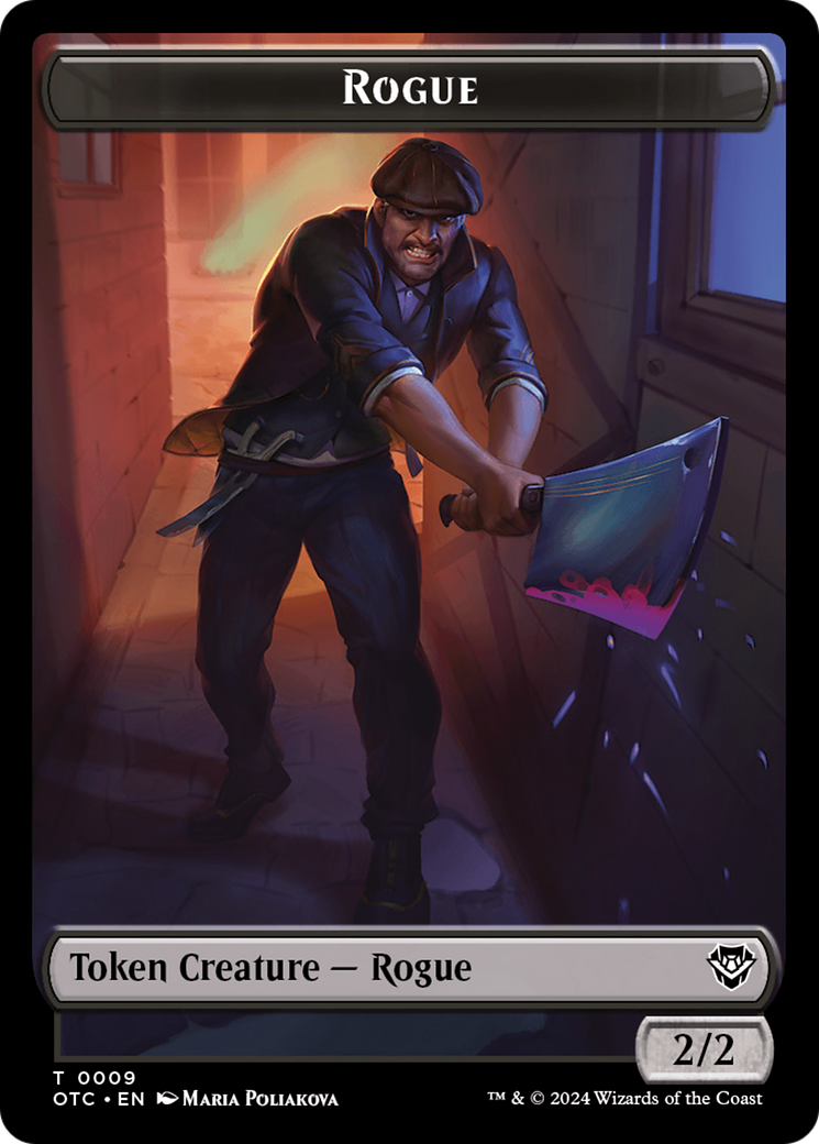Image of Rogue // The Monarch Double-Sided Token [Outlaws of Thunder Junction Commander Tokens]