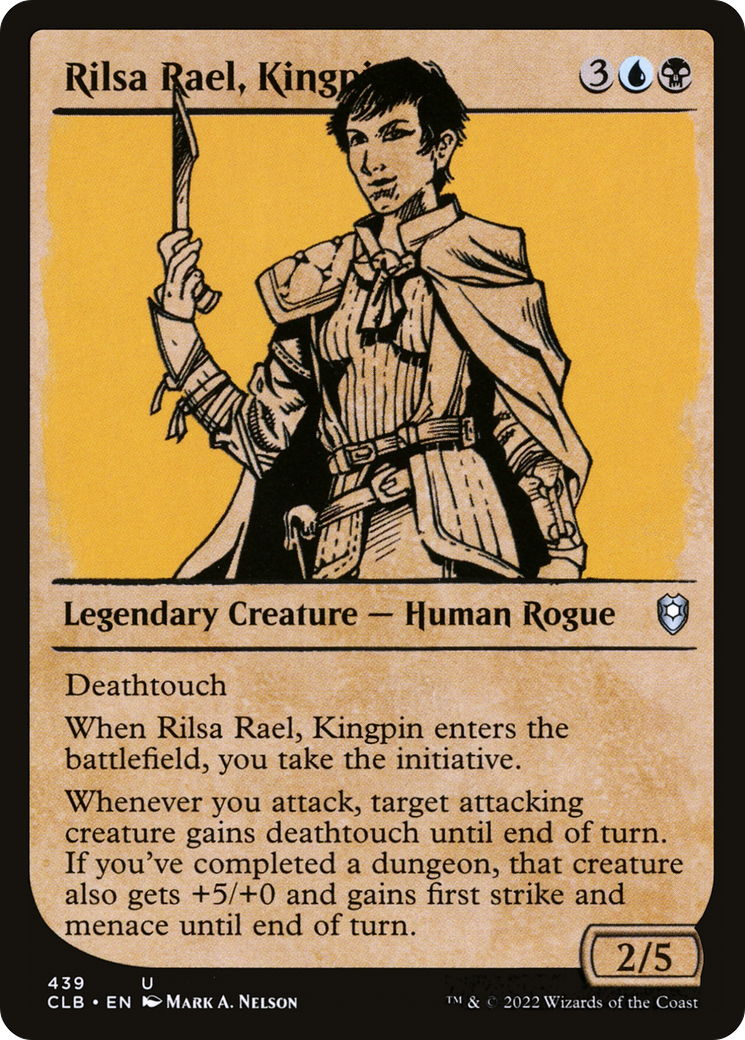Image of Rilsa Rael, Kingpin (Showcase) [Commander Legends: Battle for Baldur's Gate]