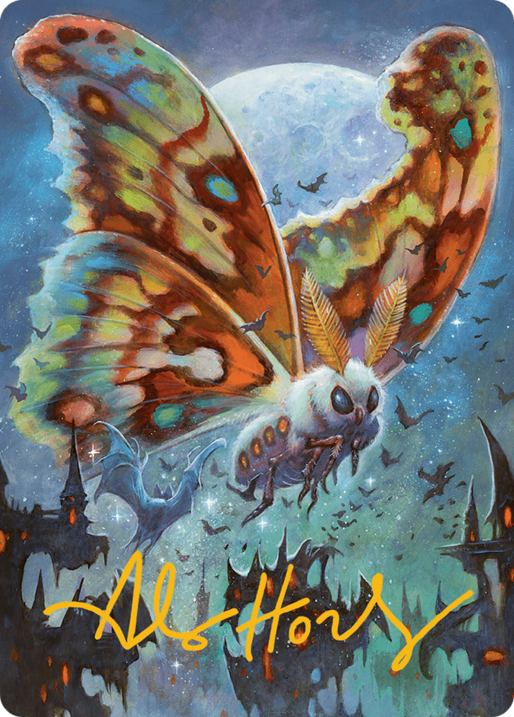 Image of Luminous Broodmoth Art Card (Gold-Stamped Signature) [Bloomburrow Art Series]
