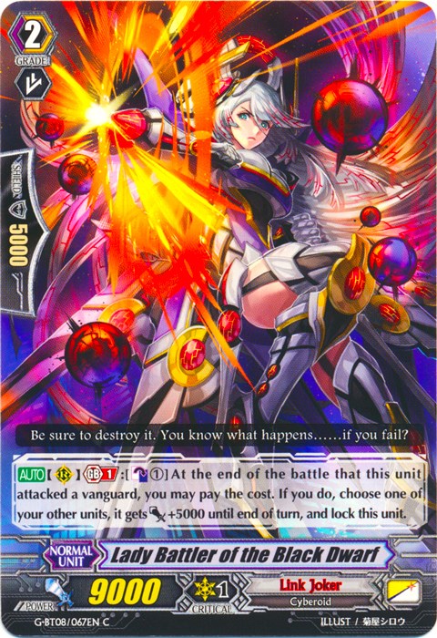 Image of Lady Battler of the Black Dwarf (G-BT08/067EN) [Absolute Judgment]