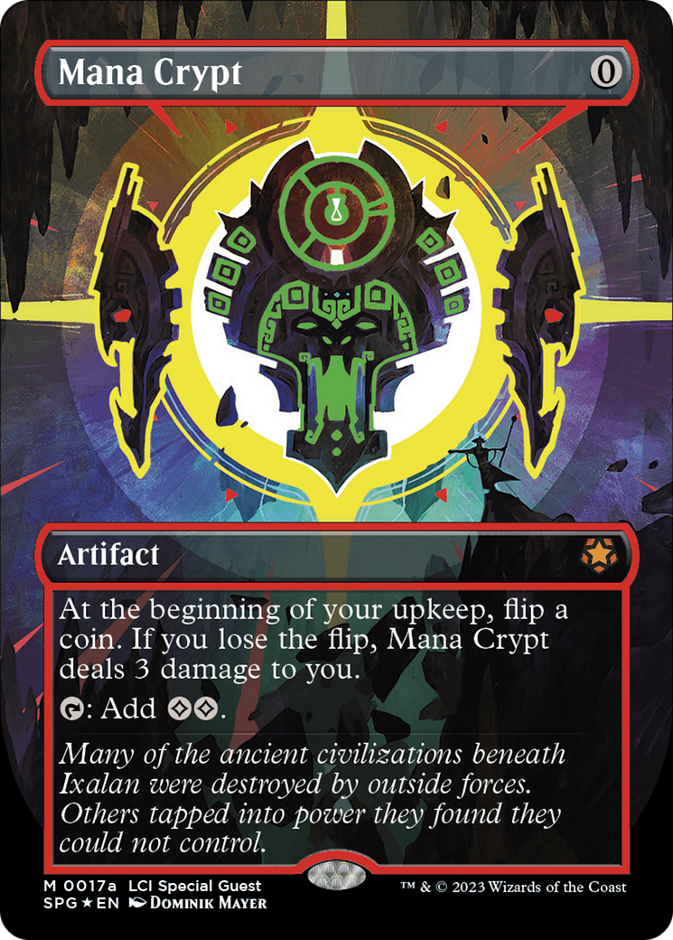 Image of Mana Crypt (0017a) (Borderless) [The Lost Caverns of Ixalan Special Guests]