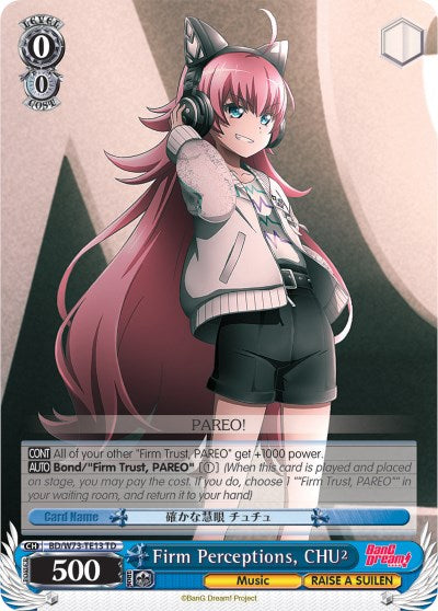 Image of Firm Perceptions, CHU2 (BD/W73-TE13 TD) [BanG Dream! Vol.2]