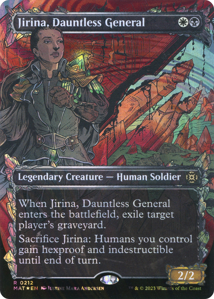 Image of Jirina, Dauntless General (Showcase Halo Foil) [March of the Machine: The Aftermath]