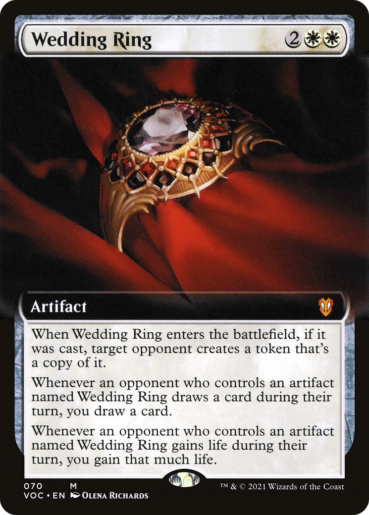 Image of Wedding Ring (Extended Art) [Innistrad: Crimson Vow Commander]