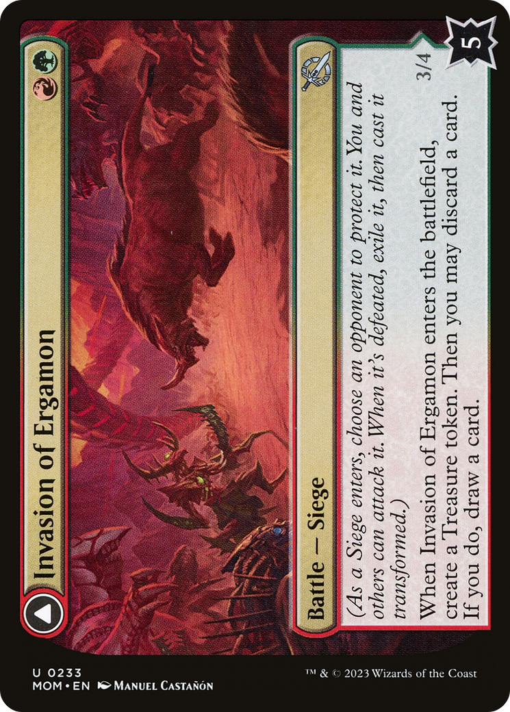Image of Invasion of Ergamon // Truga Cliffcharger [March of the Machine]