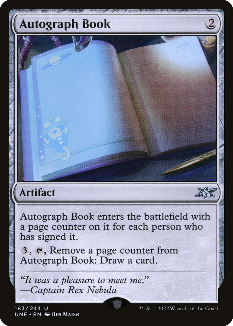 Image of Autograph Book [Unfinity]