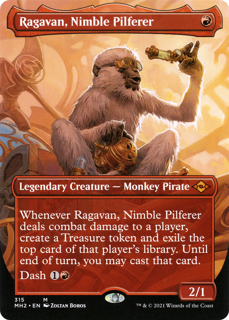 Image of Ragavan, Nimble Pilferer (Borderless Alternate Art) [Modern Horizons 2]