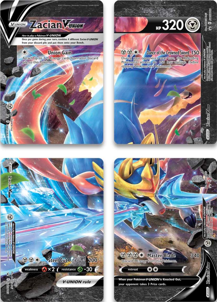 Image of Zacian V-Union (Set of 4) [Sword & Shield: Black Star Promos]