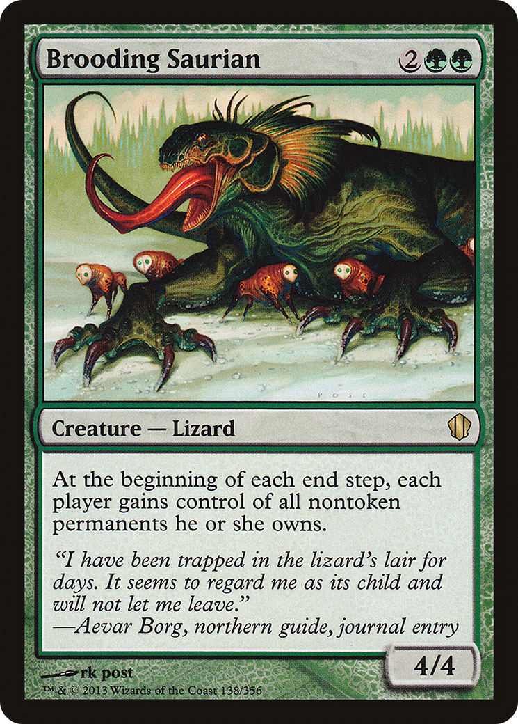Image of Brooding Saurian [Commander 2013]