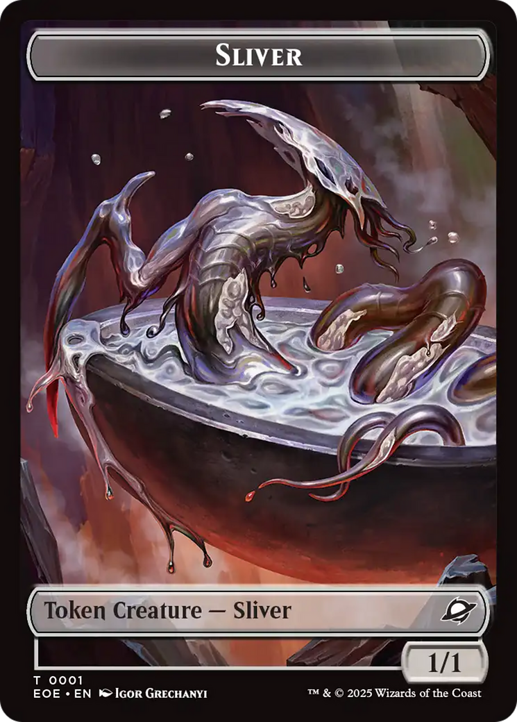 Image of Robot // Sliver Double-Sided Token [Edge of Eternities Tokens]
