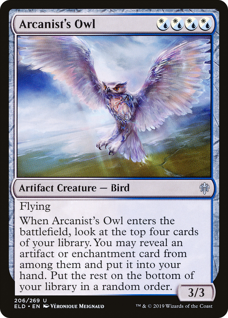 Image of Arcanist's Owl [Throne of Eldraine]