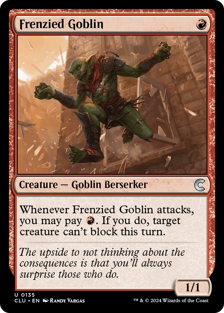 Image of Frenzied Goblin [Ravnica: Clue Edition]