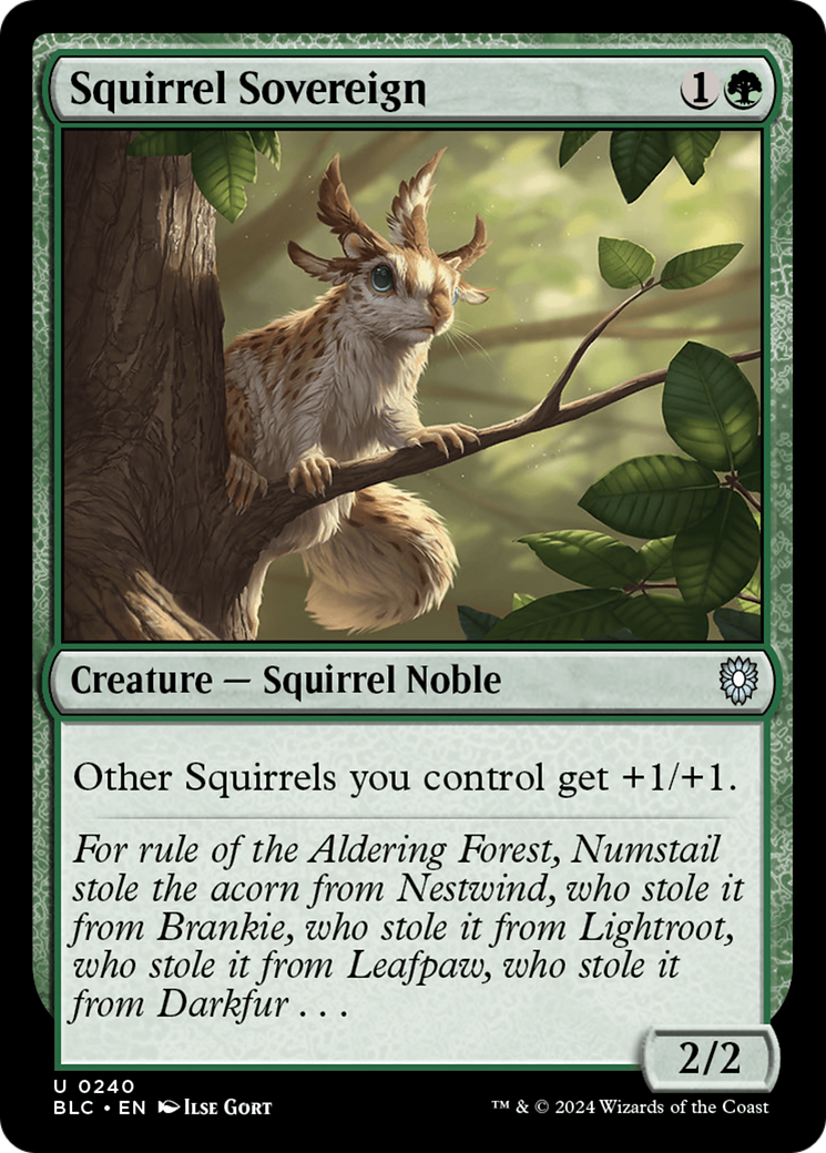 Image of Squirrel Sovereign [Bloomburrow Commander]
