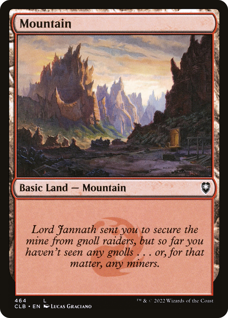 Image of Mountain (464) [Commander Legends: Battle for Baldur's Gate]