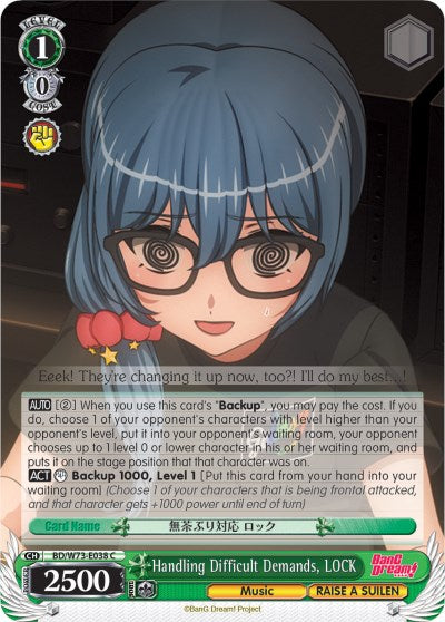 Image of Handling Difficult Demands, LOCK (BD/W73-E038 C) [BanG Dream! Vol.2]