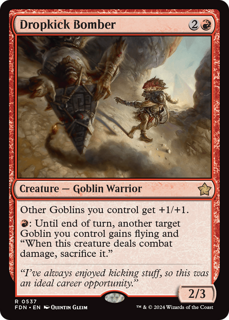 Image of Dropkick Bomber [Foundations]