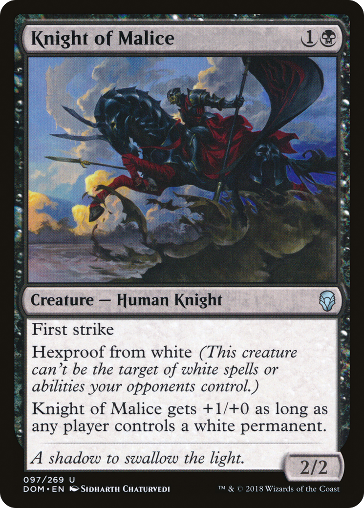 Image of Knight of Malice [Dominaria]