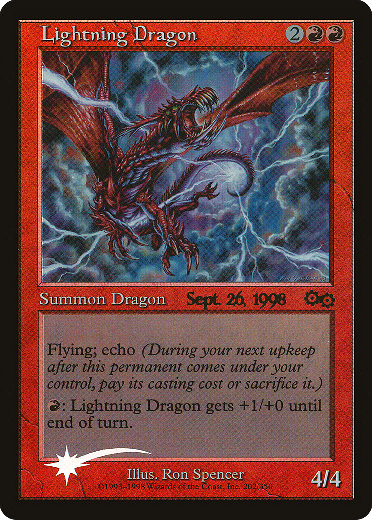 Image of Lightning Dragon [Urza's Saga Promos]