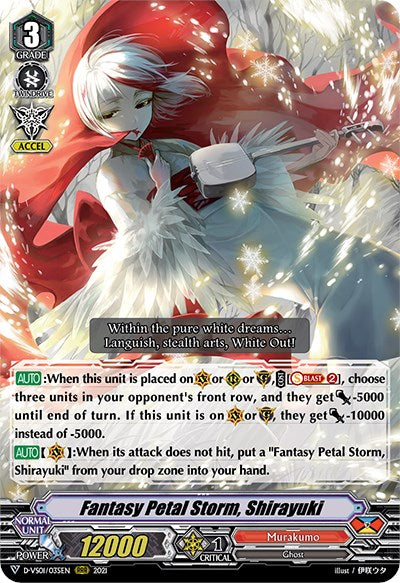 Image of Fantasy Petal Storm, Shirayuki (D-VS01/035EN) [V Clan Collection Vol.1]