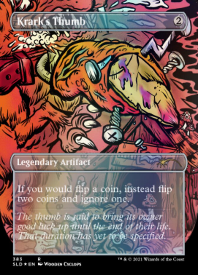 Image of Krark's Thumb // Krark's Thumb (Borderless) [Secret Lair Drop Series]
