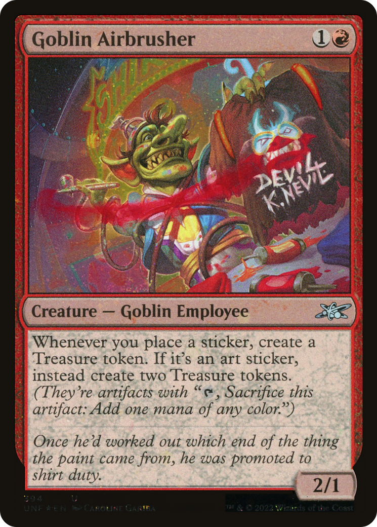 Image of Goblin Airbrusher (Galaxy Foil) [Unfinity]