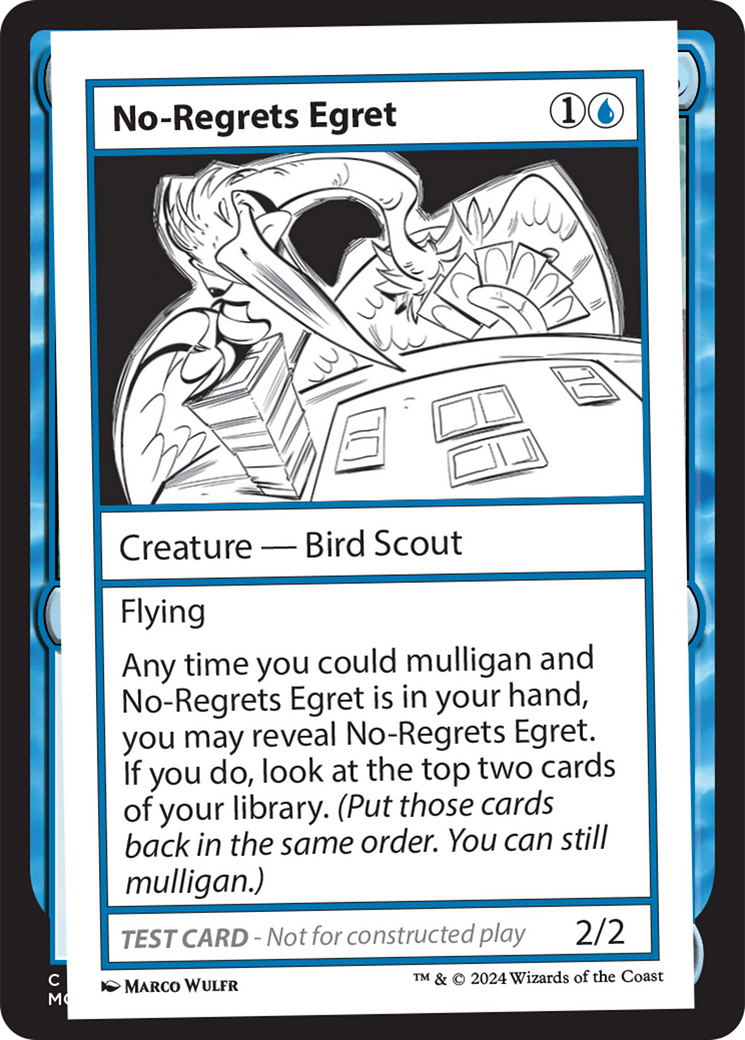 Image of No-Regrets Egret [Mystery Booster 2 Playtest Cards]