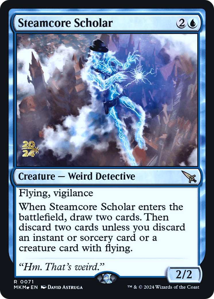Image of Steamcore Scholar [Murders at Karlov Manor Prerelease Promos]