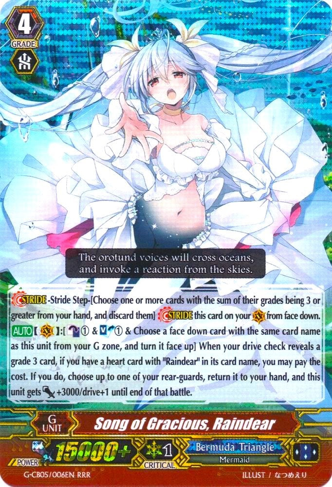 Image of Song of Gracious, Raindear (G-CB05/006EN) [Prismatic Divas]