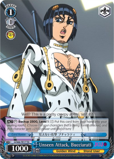 Image of Unseen Attack, Bucciarati (JJ/S66-TE17 TD) [JoJo's Bizarre Adventure: Golden Wind]