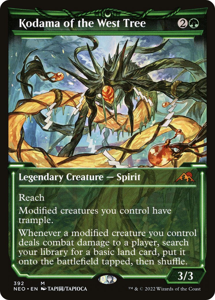 Image of Kodama of the West Tree (Showcase Soft Glow) [Kamigawa: Neon Dynasty]