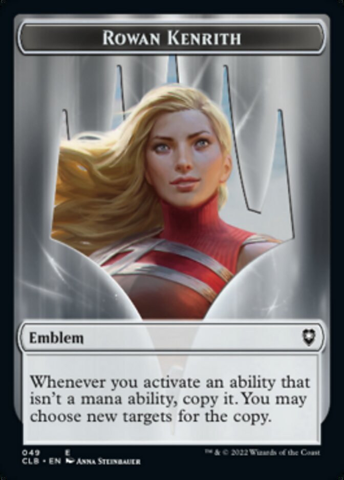 Image of Rowan Kenrith Emblem // Copy Double-Sided Token [Commander Legends: Battle for Baldur's Gate Tokens]