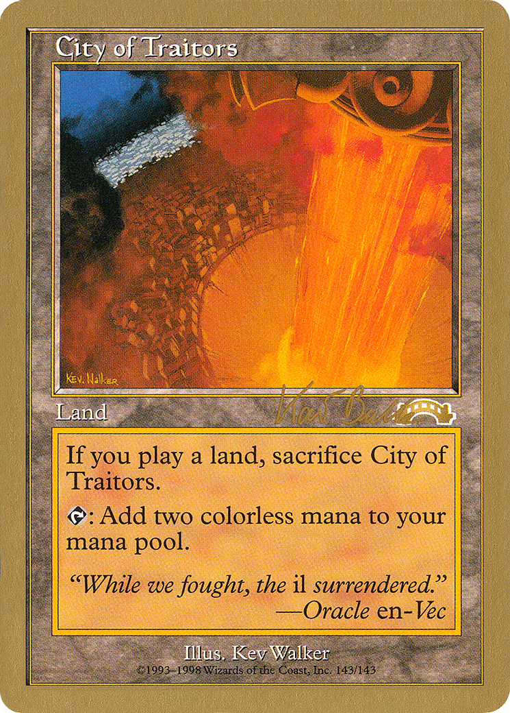 Image of City of Traitors (Kai Budde) [World Championship Decks 1999]